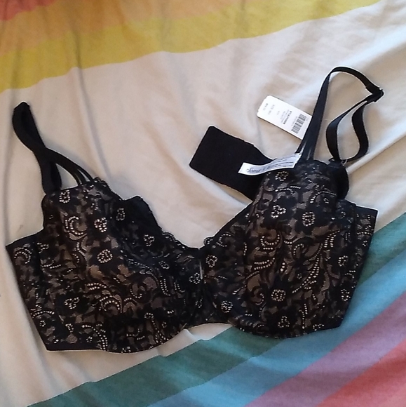 38G Soma Enticing Lift Unlined Balconette Lace and Tan Nude Bra NWOT - Picture 6 of 11